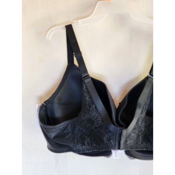 New Auden Women's Black Underwire Lace Adjustable Straps Bra Size 46C - Picture 5 of 6